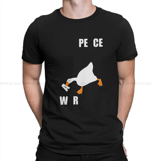 Peace War Hip Hop TShirt Untitled Goose Game Leisure Polyester T Shirt