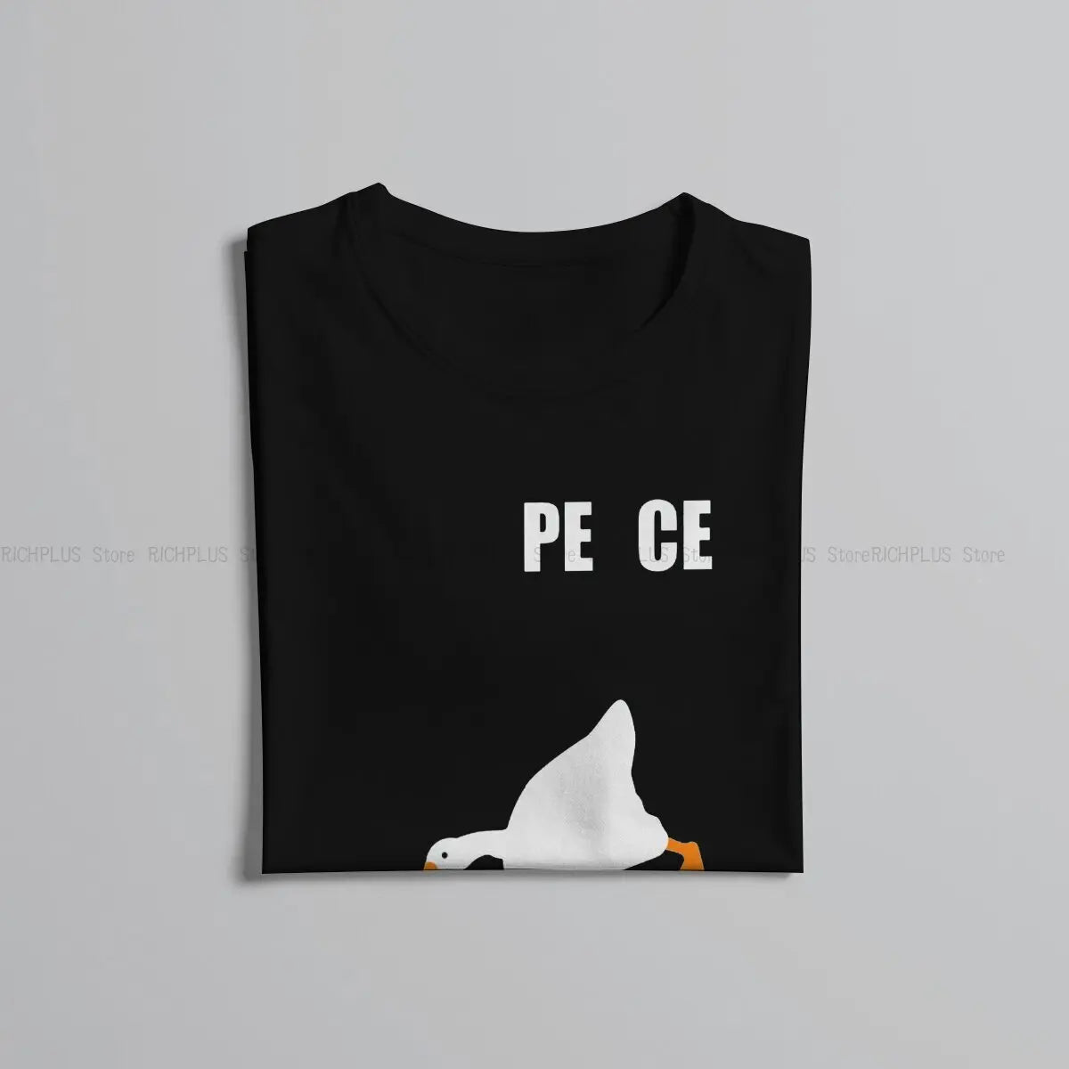 Peace War Hip Hop TShirt Untitled Goose Game Leisure Polyester T Shirt