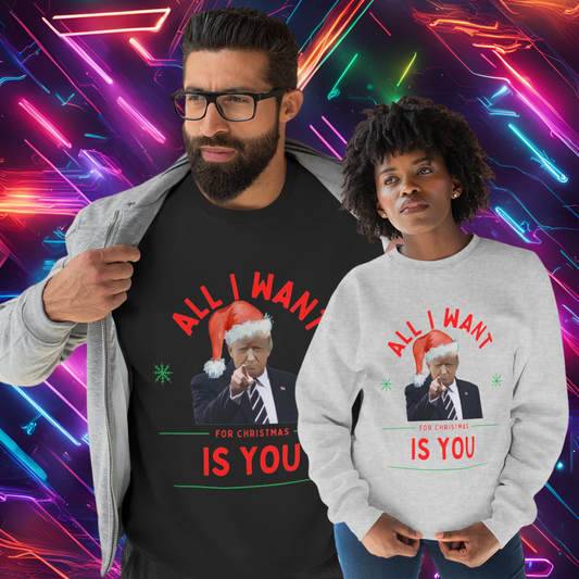 His Hers Christmas Sweater Trump